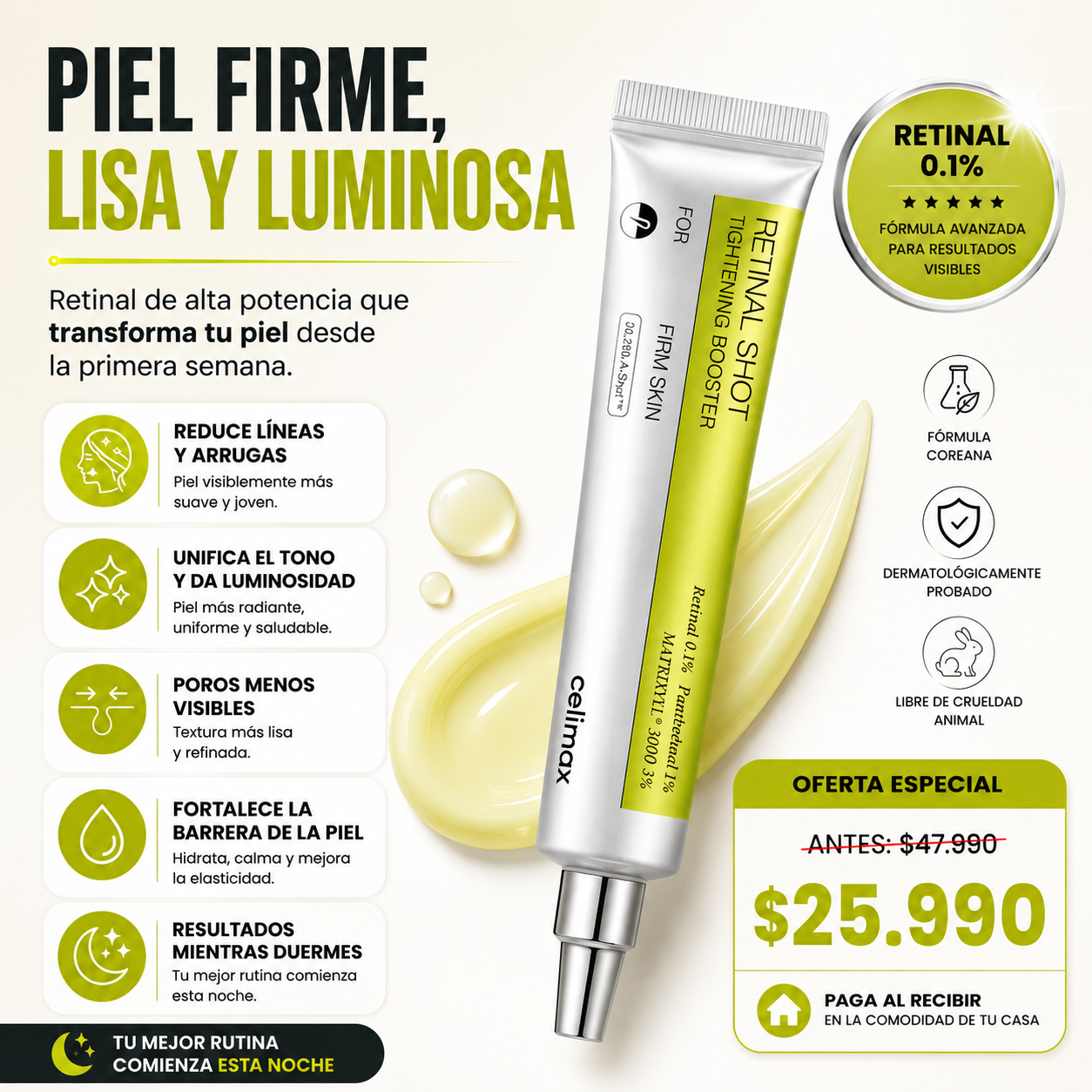 Celimax Crema Facial Antiarrugas Retinal