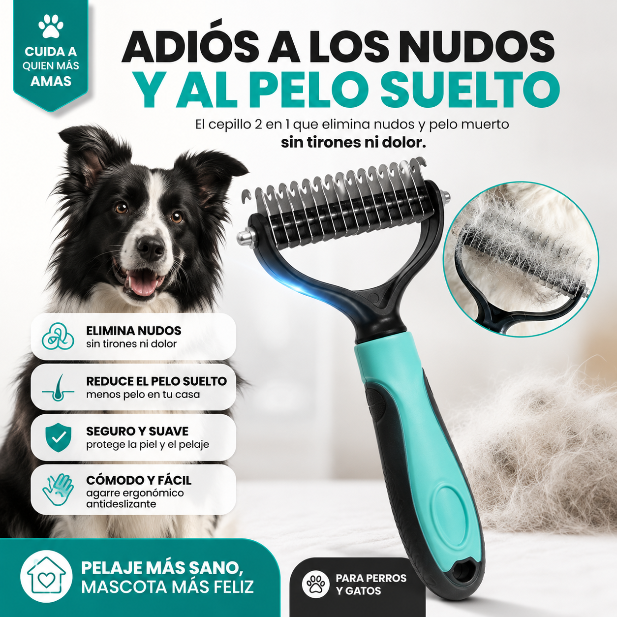 PetGroom™ Cepillo corta nudos
