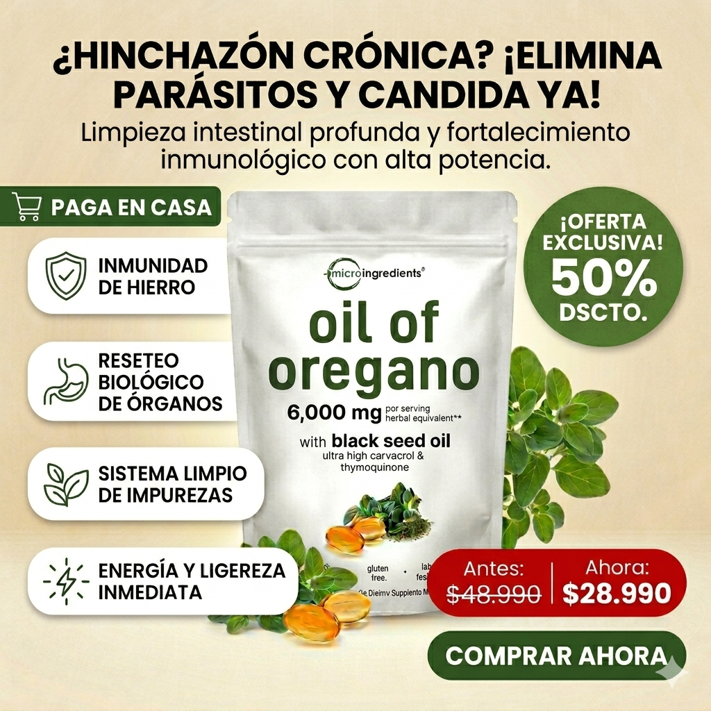 ACEITE DE OREGANO Revoluciona tus Defensas: El Suplemento Natural que tu Cuerpo Necesita